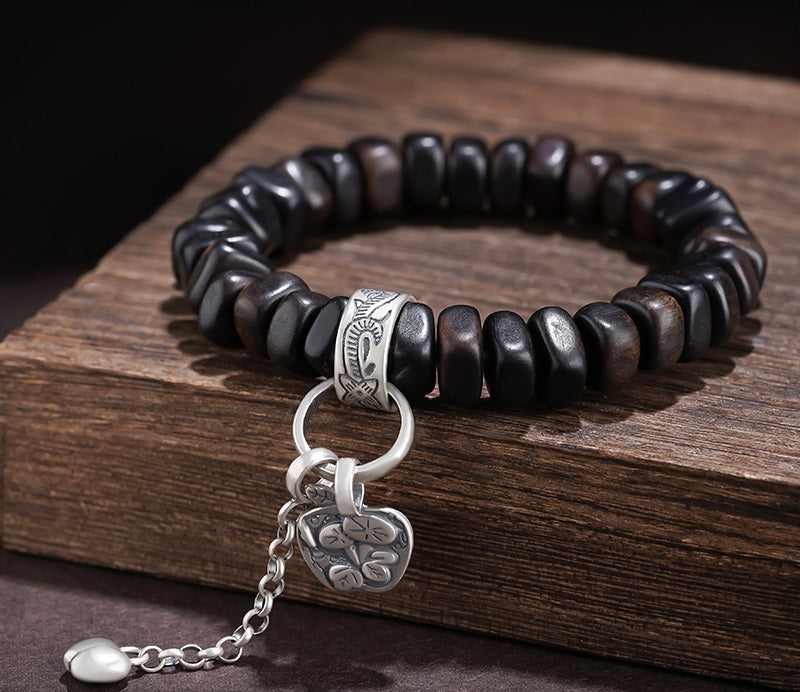 Natural Dalajian Wild Agarwood Bead Bracelet