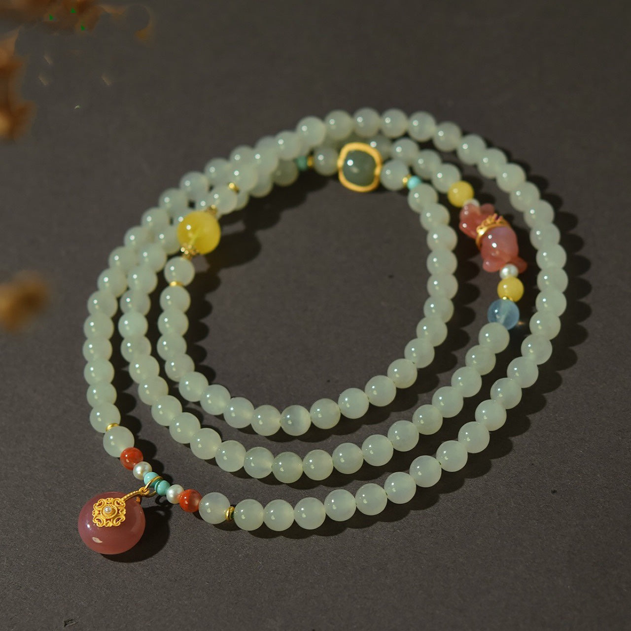 Hotan Jade Bead Bracelet