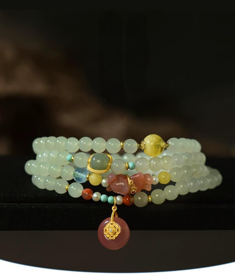 Hotan Jade Bead Bracelet