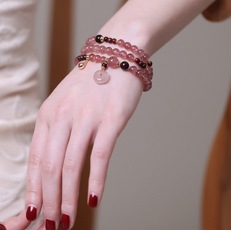 Strawberry Quartz Bracelet