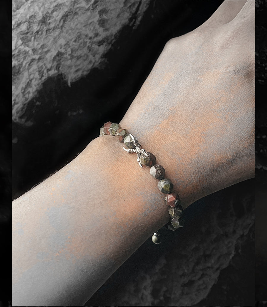 Dragon's Blood Stone Premium Bead Bracelet