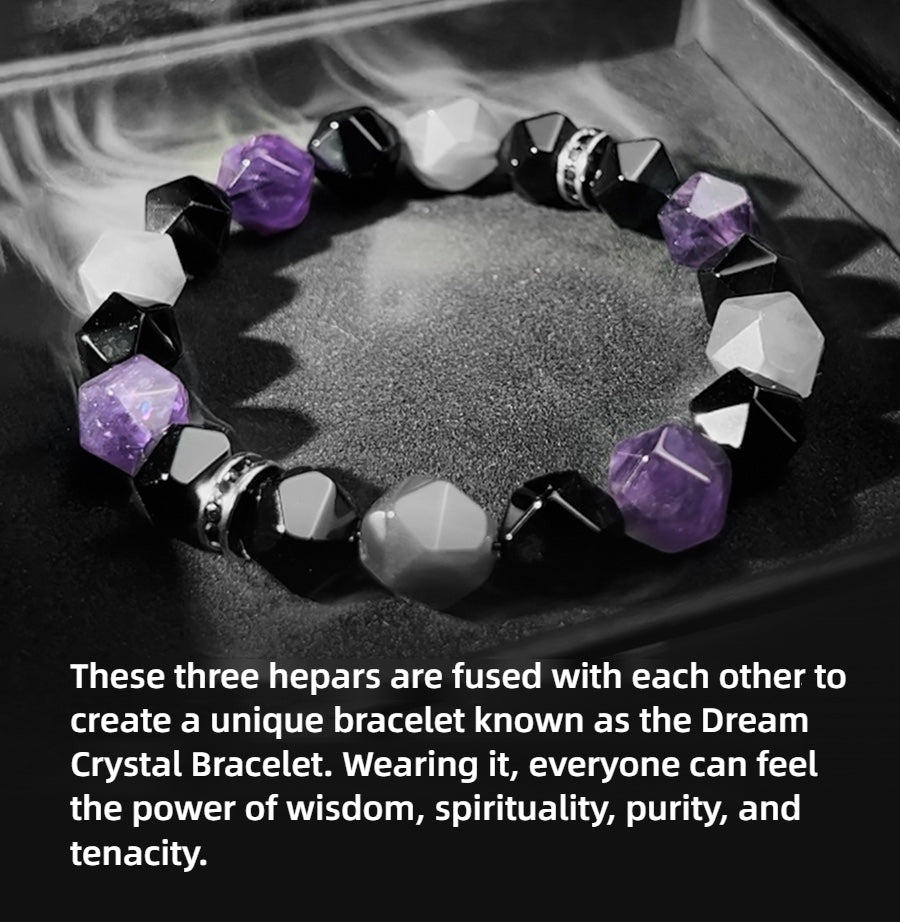 Natural Amethyst Wealth & Luck Bead Bracelet