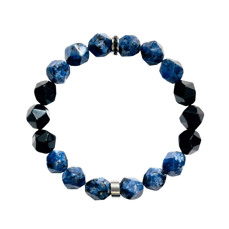 Sapphire & Black Agate Bracelet