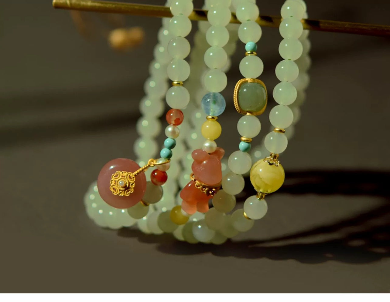 Hotan Jade Bead Bracelet