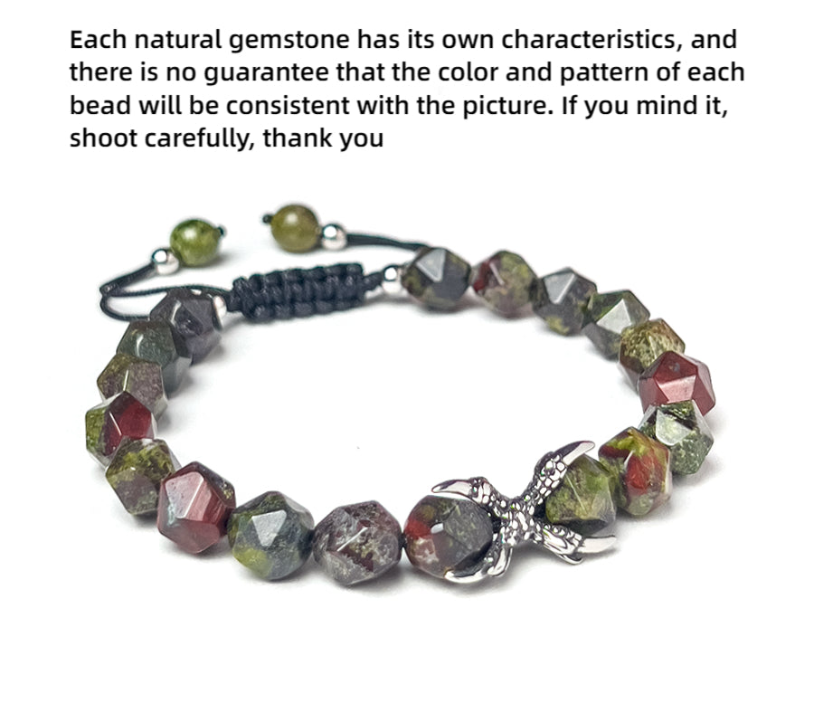Dragon's Blood Stone Premium Bead Bracelet
