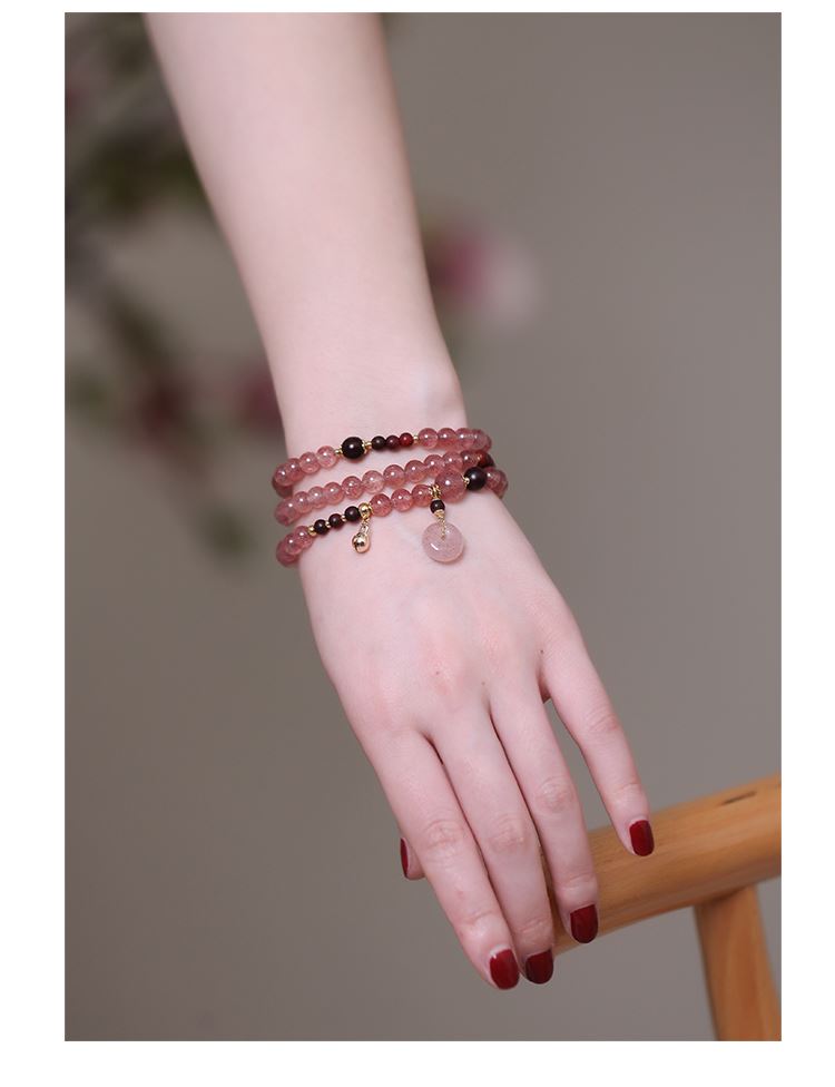 Strawberry Quartz Bracelet