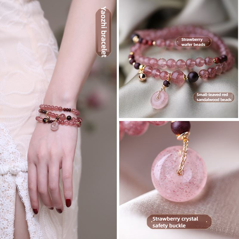 Strawberry Quartz Bracelet