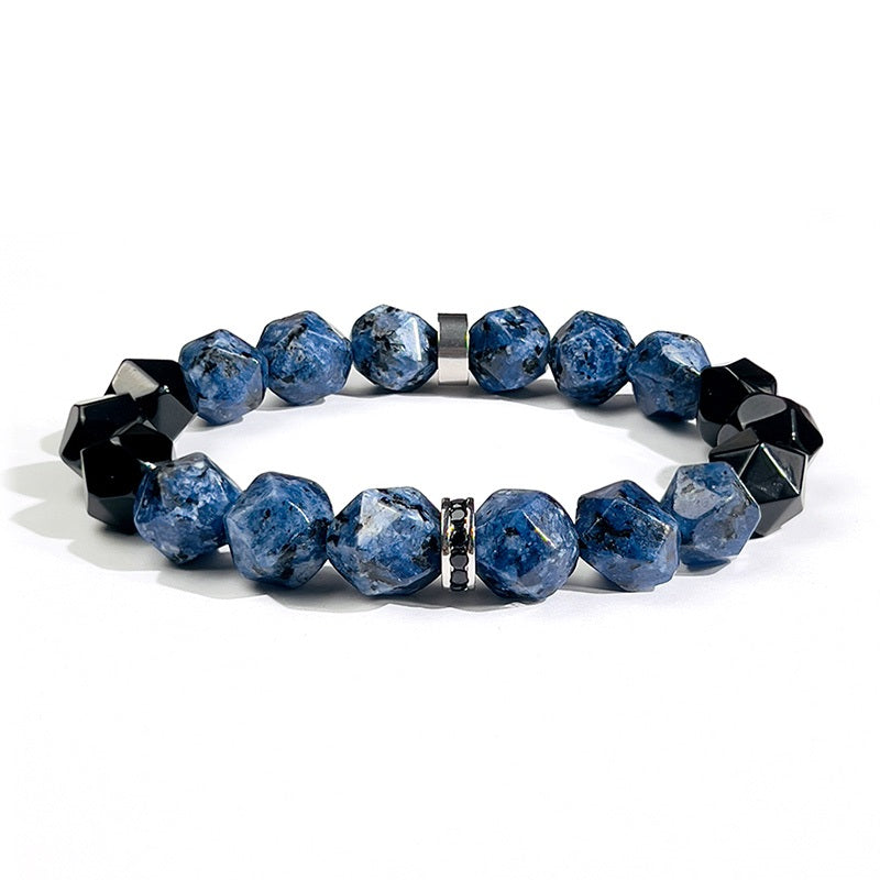 Sapphire & Black Agate Bracelet