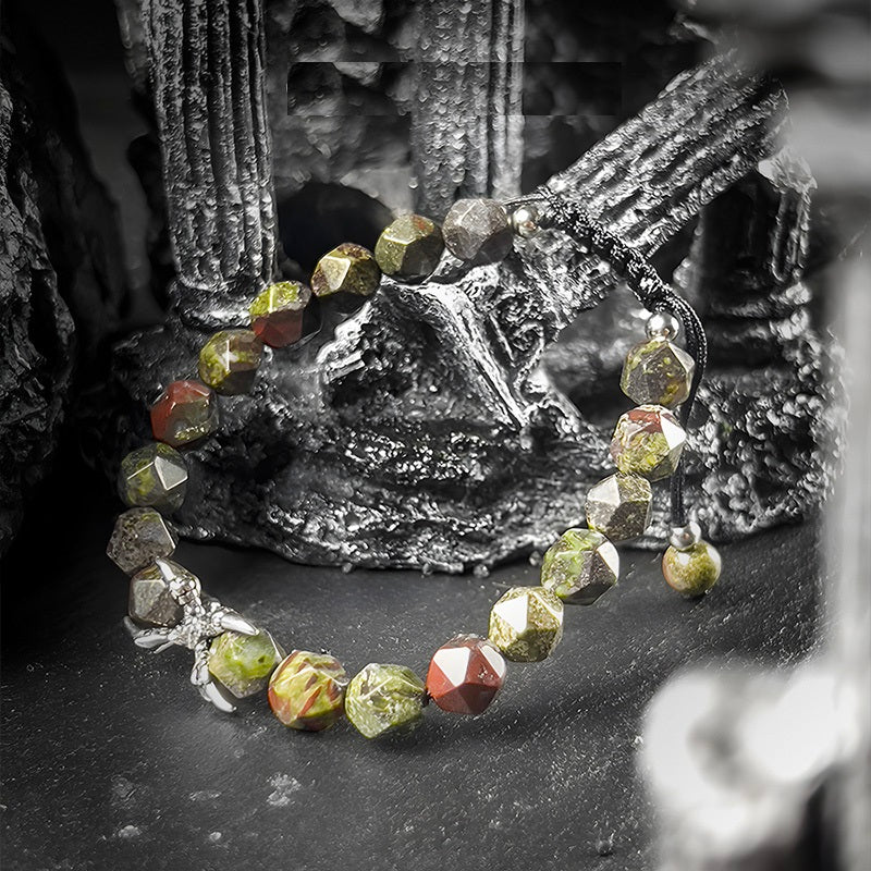 Dragon's Blood Stone Premium Bead Bracelet