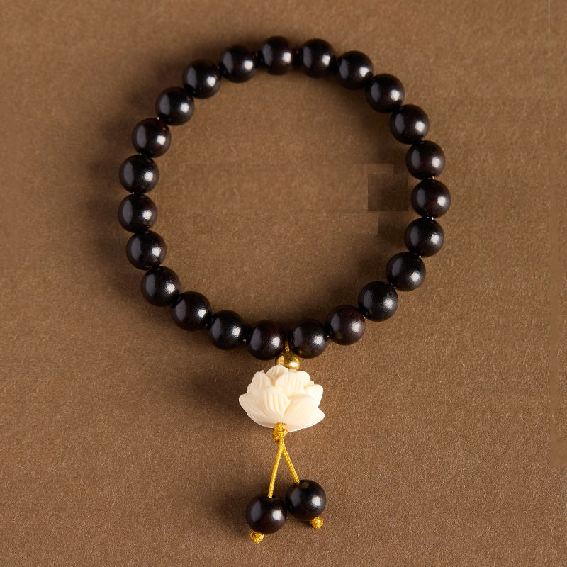 Original Design Ebony Chinese-style Multi-loop Bead Bracelet