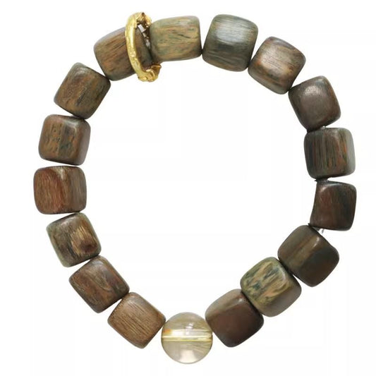 Best-selling Chinese-style Sugarcube-shaped Couple Bead Bracelet
