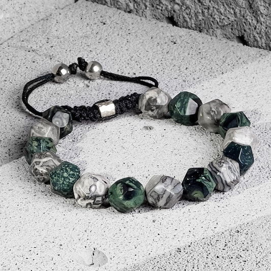 Multi-gemstone Sterling Silver Bracelet