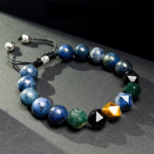 Multi-gemstone Sterling Silver Bracelet